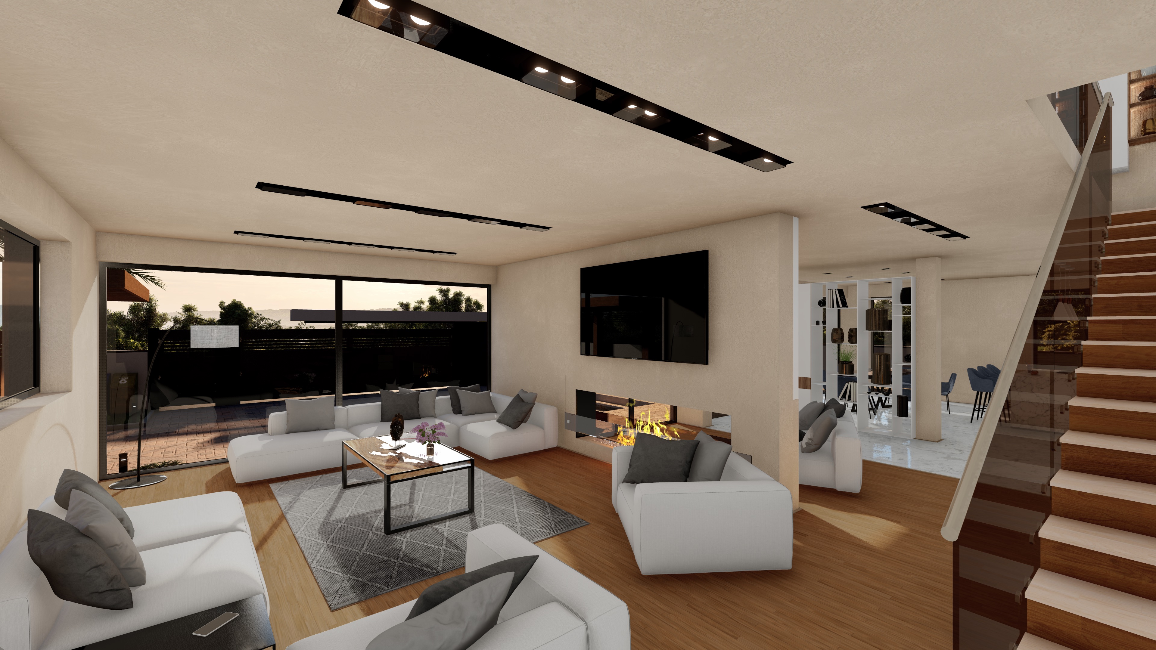 Villa A Main Living Room View 1
